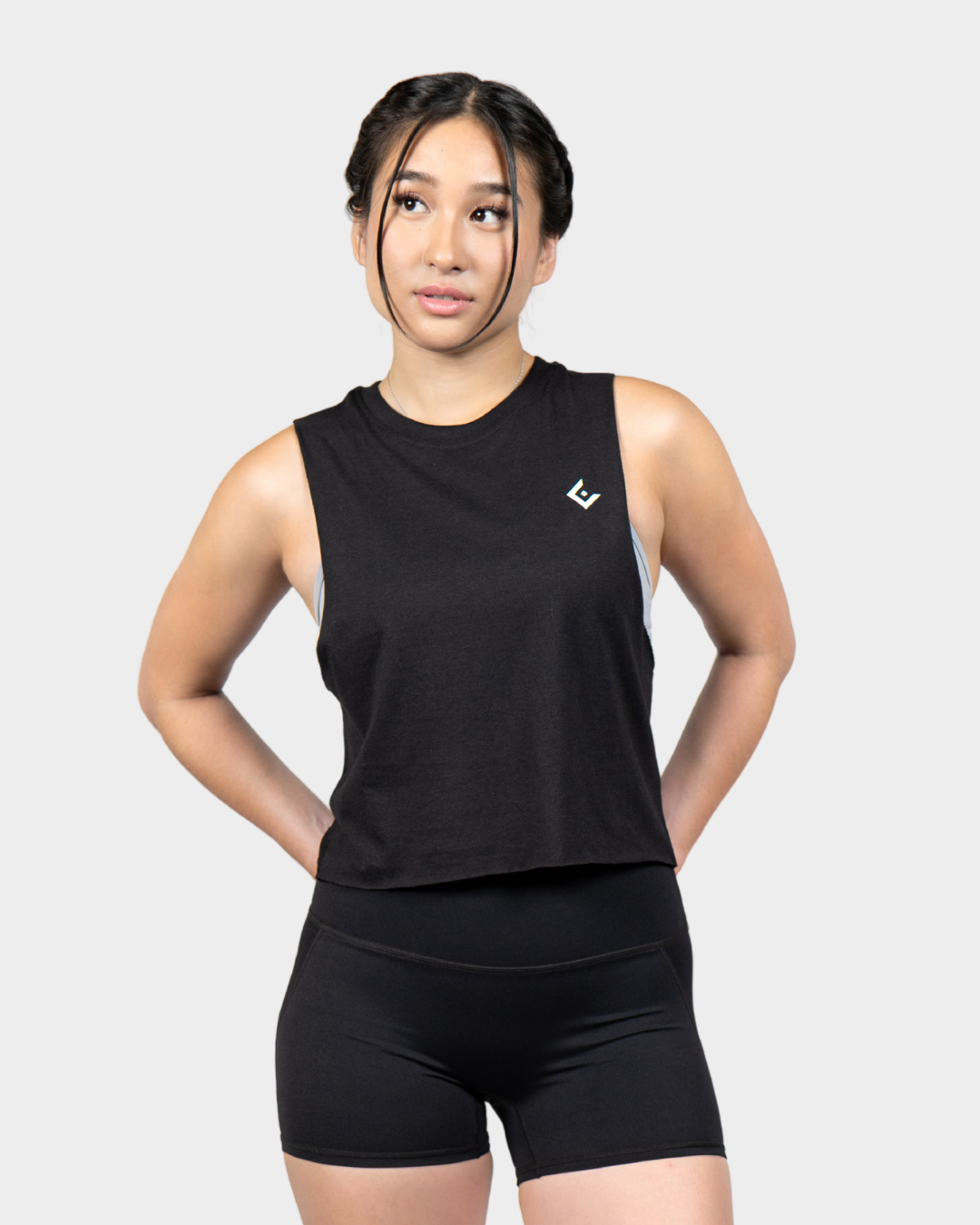 Equipe Active Crop Tank Bamboo Crest