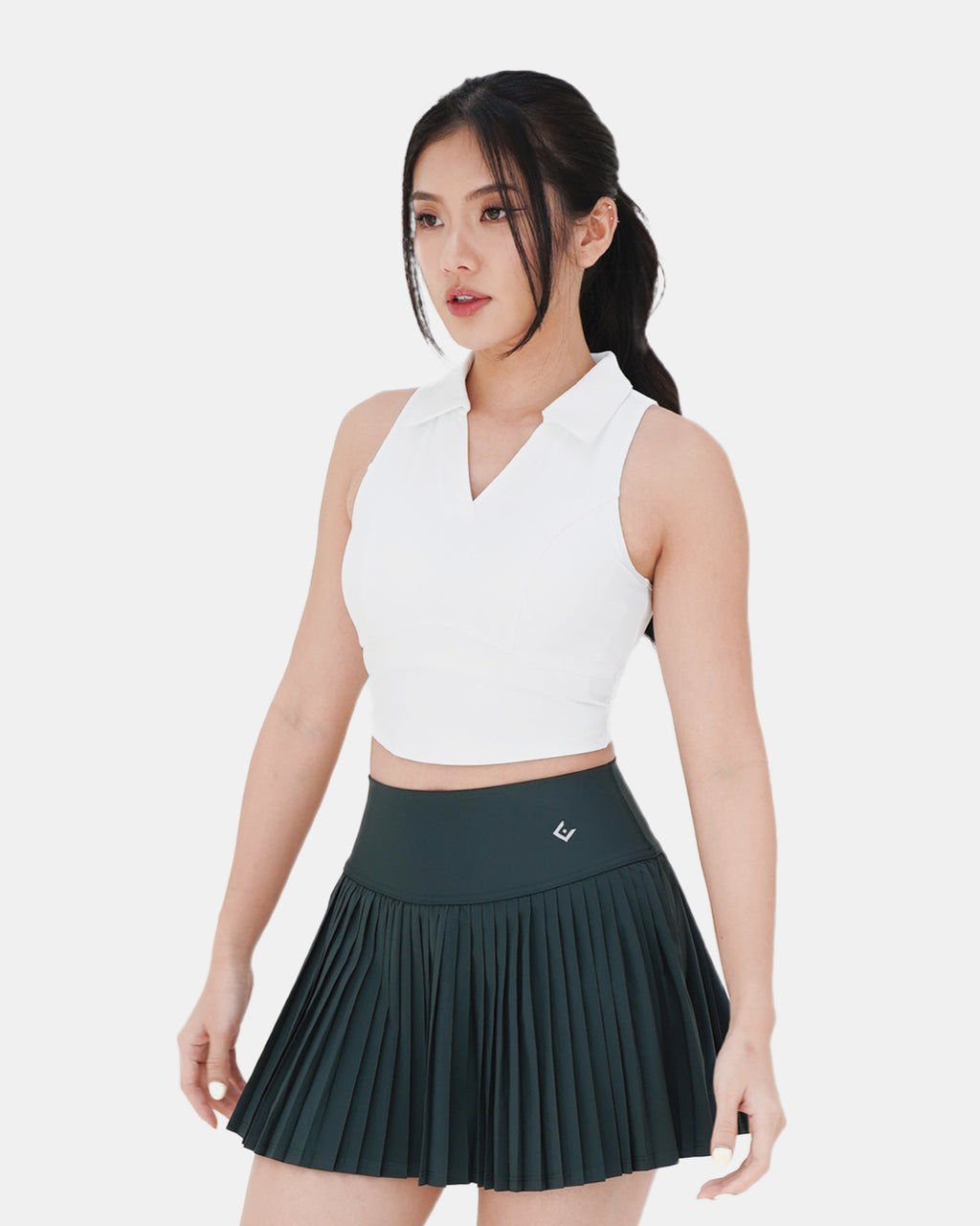 Equipe Active Sleeveless Polo Bra Top