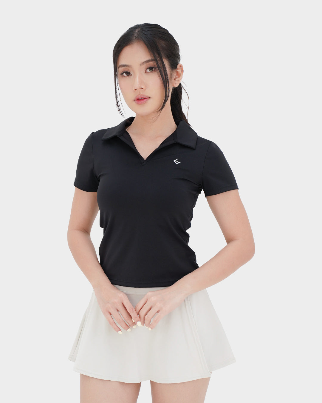 Equipe Active Open Collar Polo Top