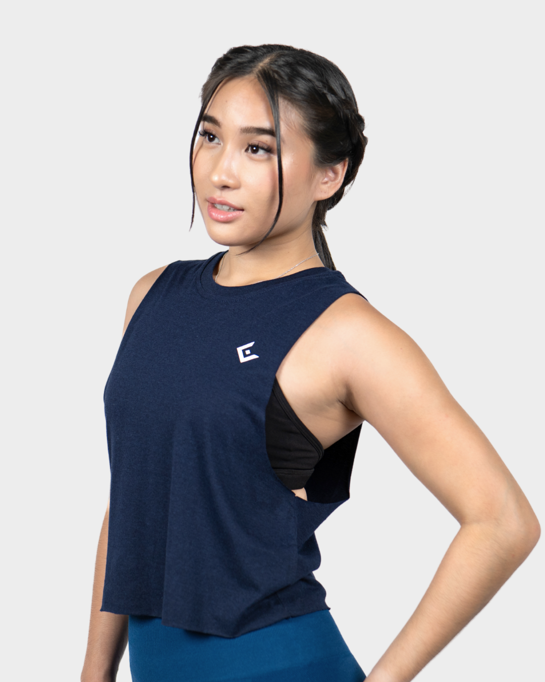 Equipe Active Crop Tank Bamboo Crest