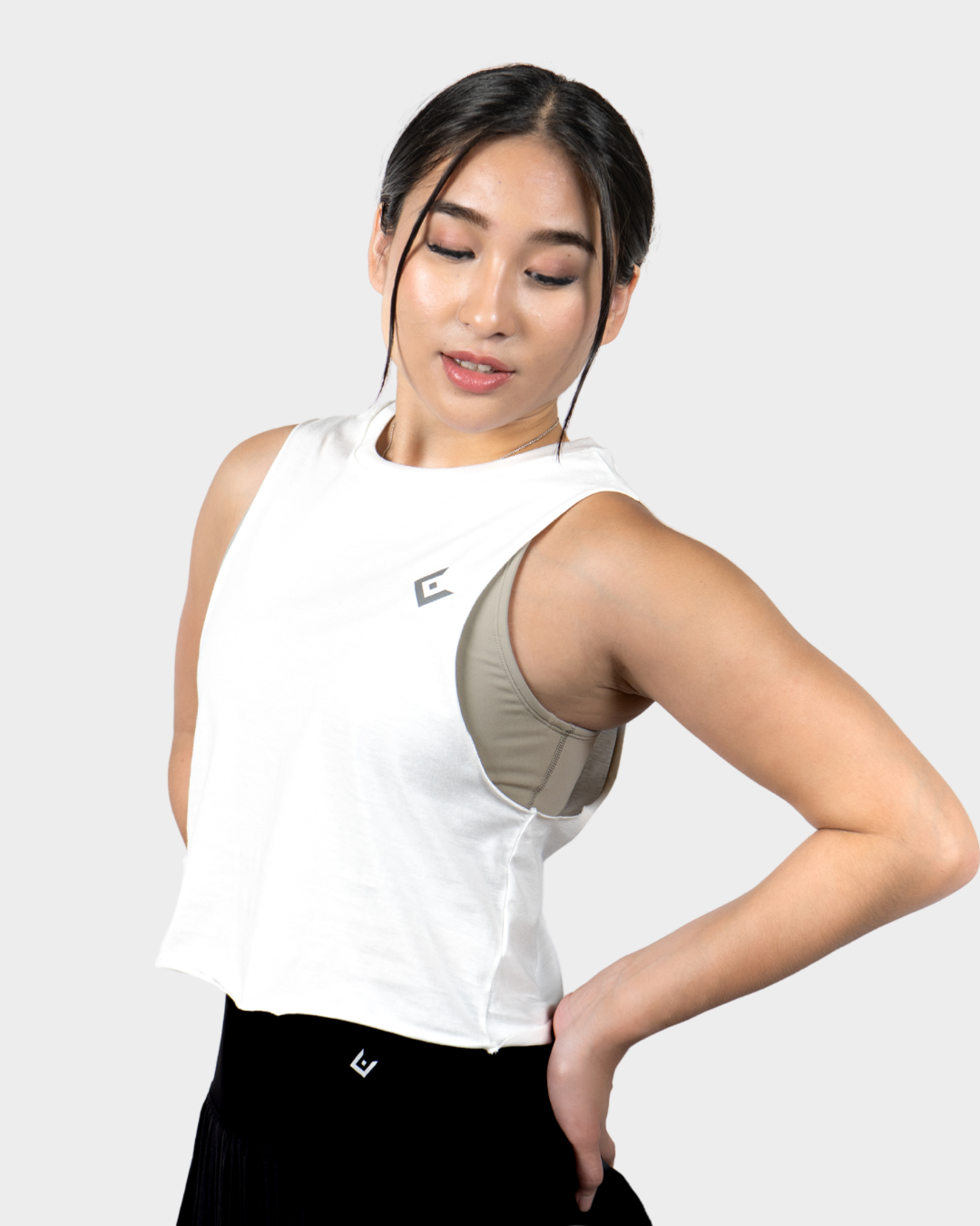 Equipe Active Essential Crop Tank Crest