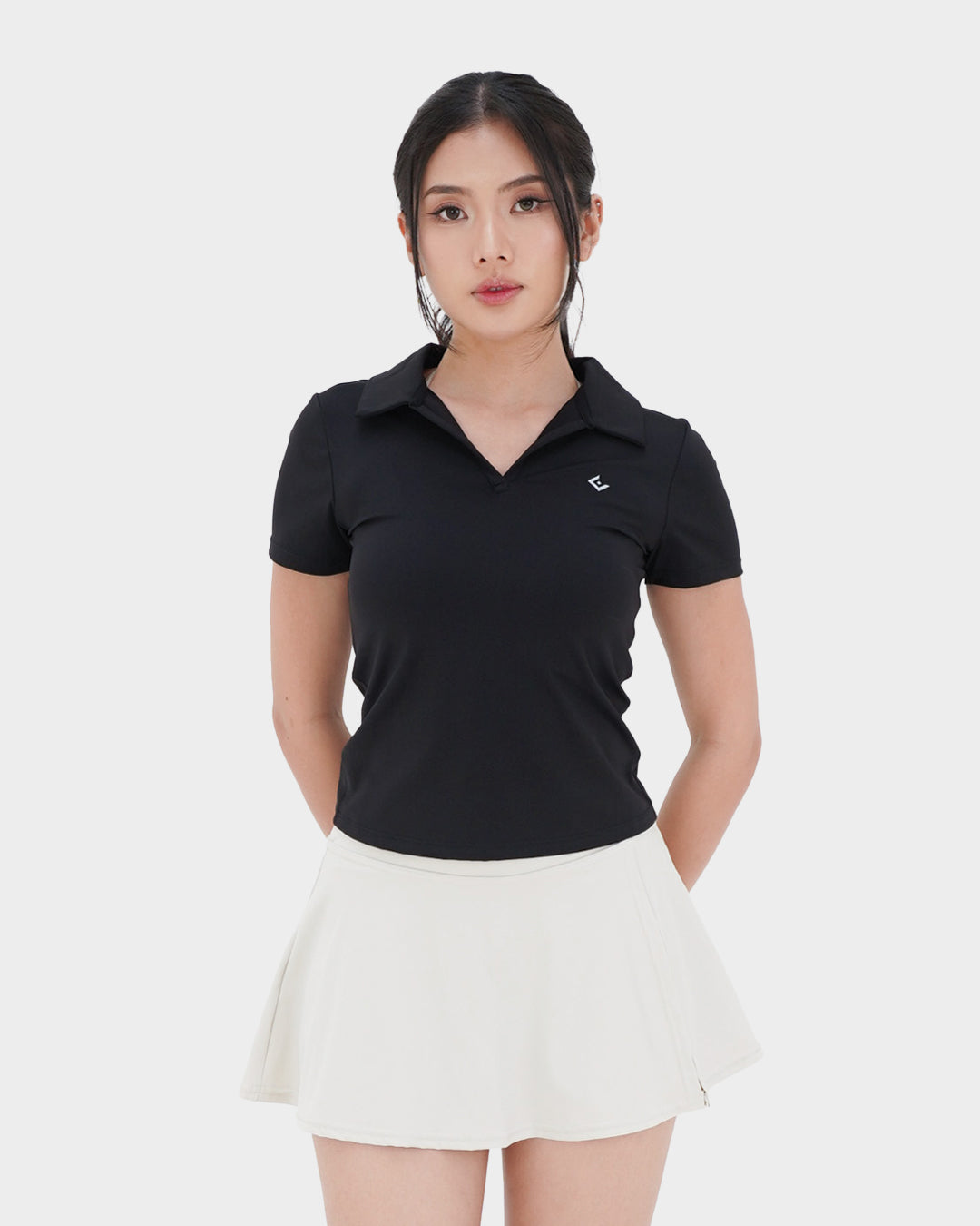 Equipe Active Open Collar Polo Top